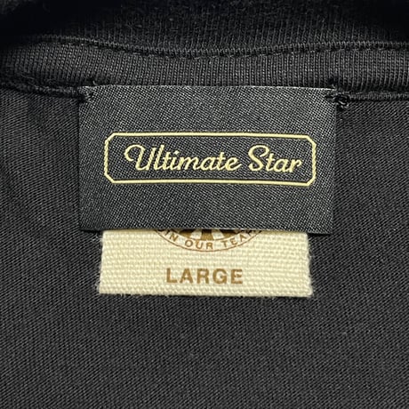 ★新品★ Ultimate Star オリジナル ORGABITS オーガニックコットン100% 半袖クルーネックTシャツ ブラック S～XLサイズ