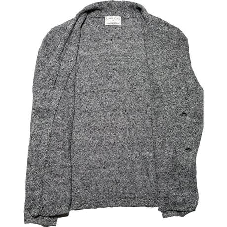 LINIFICIO FOR GREEN LABEL RELAXING テーラードジャケット型リネンカーディガン  グレー Mサイズ