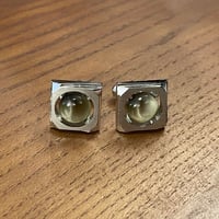 グレータイガーアイ カフリンクス シルバー