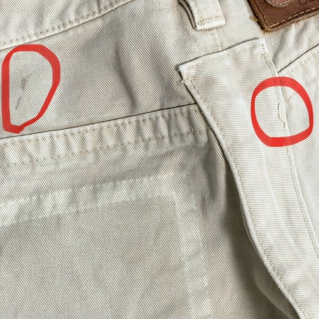 MADE IN ITALY製 DSQUARED2 ダメージ加工チノパンツ ベージュ 44サイズ