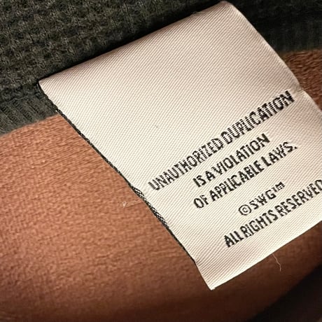 MADE IN JAPAN製 SWAGGER 長袖サーマルカットソー ブラック Mサイズ