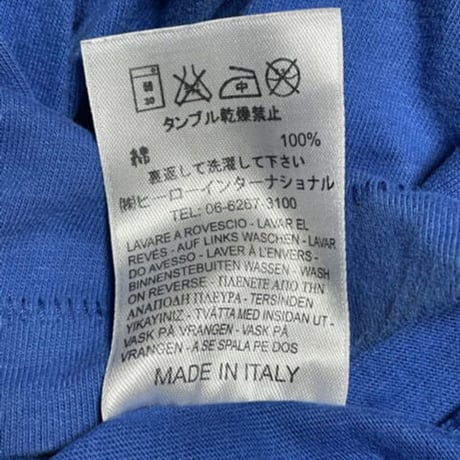 MADE IN ITALY製 FRANKLIN MARSHALL Classic 半袖Tシャツ ブルー Sサイズ