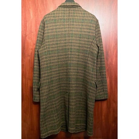 MADE IN JAPAN製 URBAN RESEARCH 千鳥格子柄ウールチェスターコート ブラウン Lサイズ