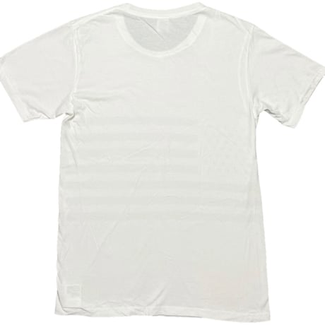 MADE IN USA製 Bantam 星条旗柄プリントTシャツ ホワイト Sサイズ