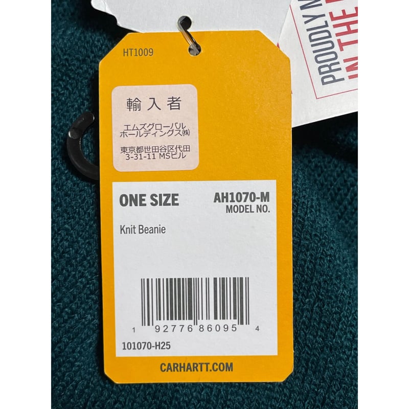 ☆タグ付き新古品☆ MADE IN USA製 Carhartt アクリルニット帽