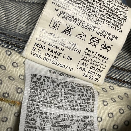 MADE IN ITALY製 DIESEL デニムハーフパンツ インディゴ W30サイズ