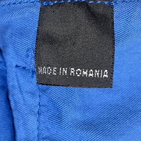 MADE IN ROMANIA製 PT01 PER BEAMS F SLIM FIT コットンカラースラックス ブルー 44サイズ