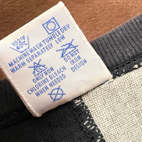 Champion REVERSE WEAVE ツートン切り替え長袖カットソー ネイビー×グレー Mサイズ