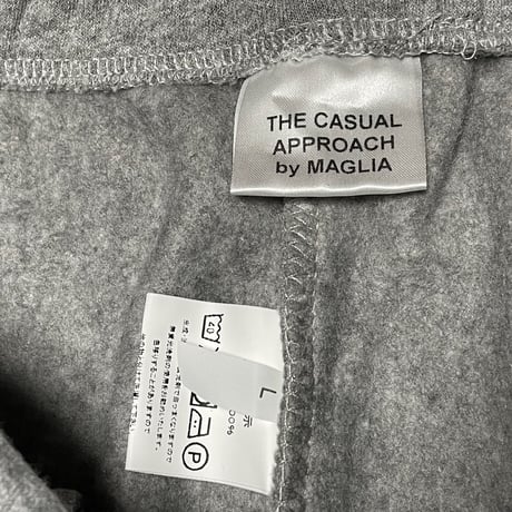 ★新品★ MADE IN ITALY製 MAGLIA ロゴプリント裏起毛スウェットパンツ グレー M～XLサイズ ユニセックス