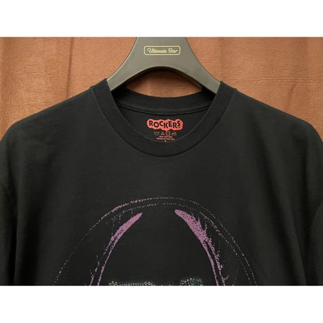 激レア MADE IN USA製 ROCKERS NYC 「反戦」 ハンドメイドジルコニア加工Tシャツ ブラック Lサイズ