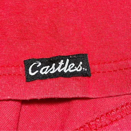 MADE IN MEXICO製 Crooks & Castles ロゴプリントTシャツ レッド Lサイズ