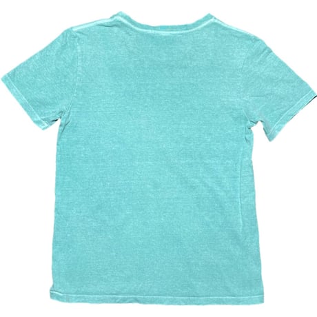MADE IN USA製 FREAK'S AMERICA ポケット付き半袖Tシャツ ターコイズグリーン Sサイズ