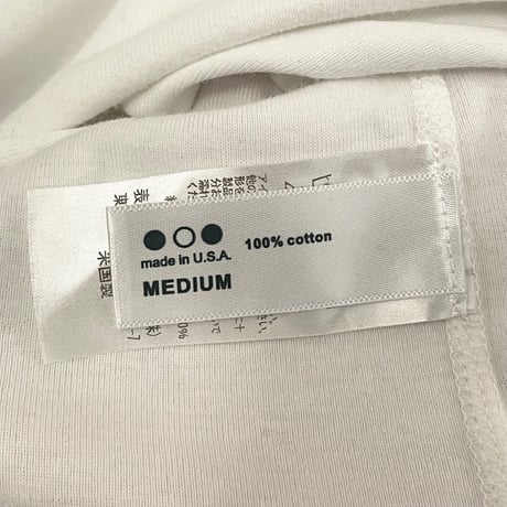 MADE IN USA製 three dots タートルネックカットソー ホワイト 38/Mサイズ