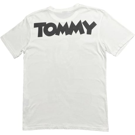 TOMMY HILFIGER × Disney Mickey コラボレーションTシャツ ホワイト Lサイズ