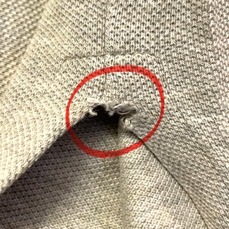Polo by Ralph Lauren オーバーサイズ半袖鹿の子ポロシャツ グレー Sサイズ