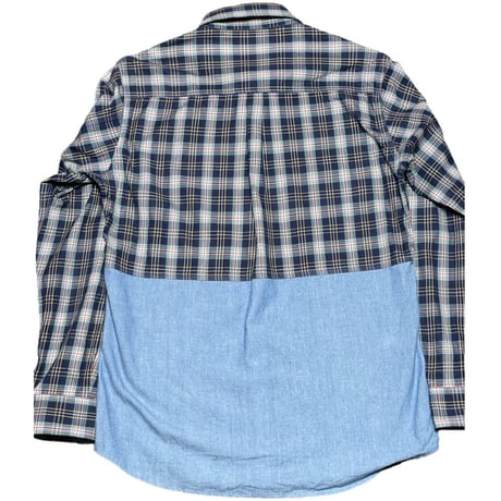 MADE IN JAPAN製 MISTERGENTLEMAN ツートンチェックシャツ Mサイズ