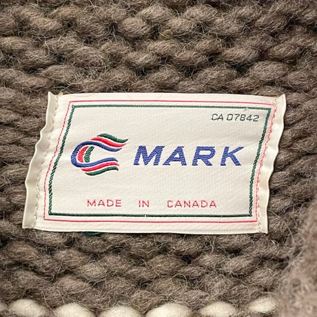 MADE IN CANADA製 MARK カウチンセーター アイボリー×ブラウン