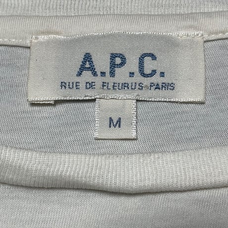 A.P.C. 半袖ロゴTシャツ クリーム Mサイズ