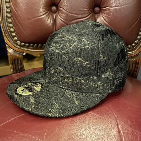 激レア MADE IN USA製 NEW ERA × PHENOMENON 2007年モデル レースタイガーカモ柄ベースボールキャップ ブラック 7-3/8 58.7cm
