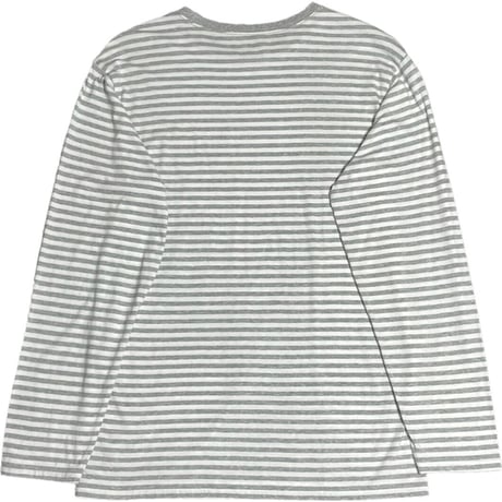 POLO RALPH LAUREN 長袖ボーダーカットソー グレー Lサイズ