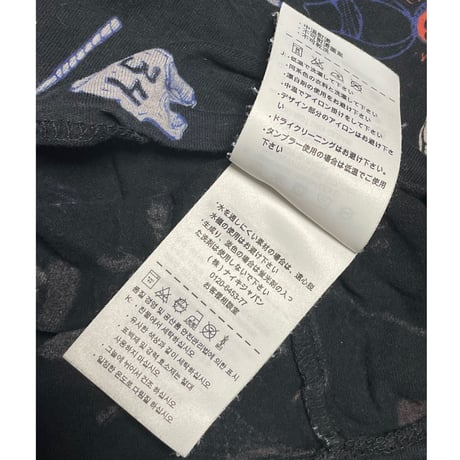 ▲訳あり商品▲ THE NIKE TEE 総柄Tシャツ ブラック Mサイズ
