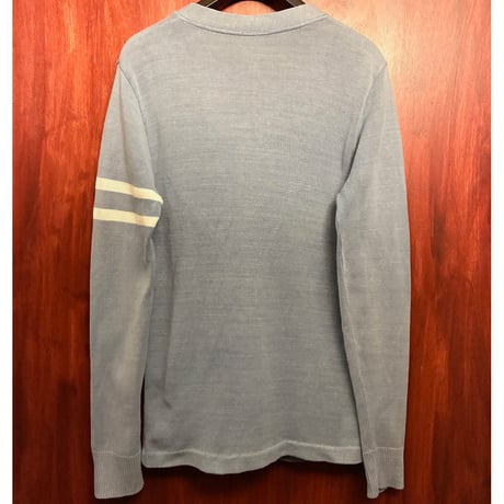MADE IN CANADA製 EASY KNIT コットンカーディガン サックスブルー Mサイズ