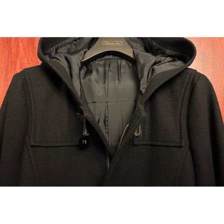MADE IN JAPAN製 STUDIOUS ウールナイロン ショートダッフルコート ネイビー