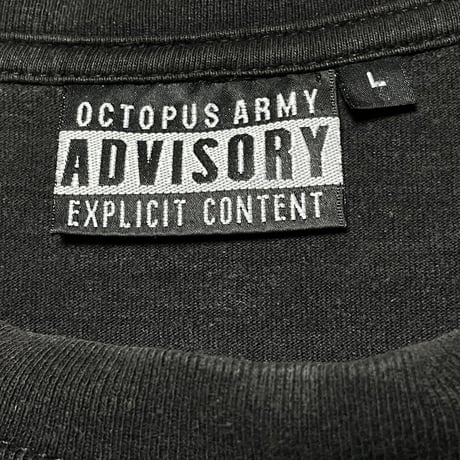 OCTOPUS ARMY ADVISORY WEST SIDE × EAST SIDE Tシャツ ブラック Lサイズ