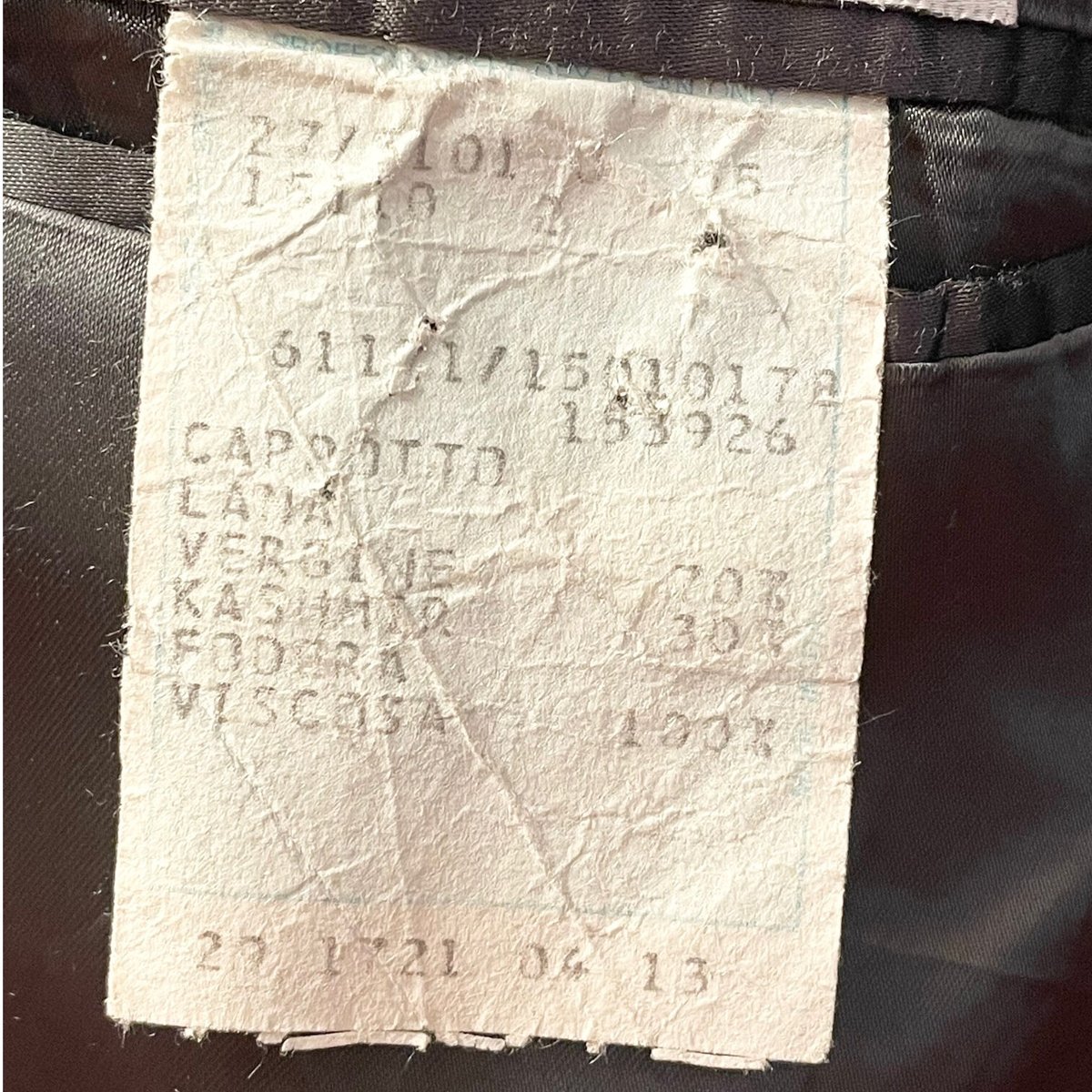 MADE IN ITALY製 LEBOLE LANIFICIO CAMPOREウールカシミヤ生 MADE IN ITALY製 LEBOLE LANIFICIO CAMPOREウールカシミヤ生
