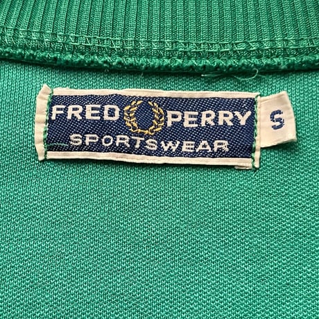 MADE IN PORTUGAL製 FRED PERRY トラックジャケット グリーン Sサイズ