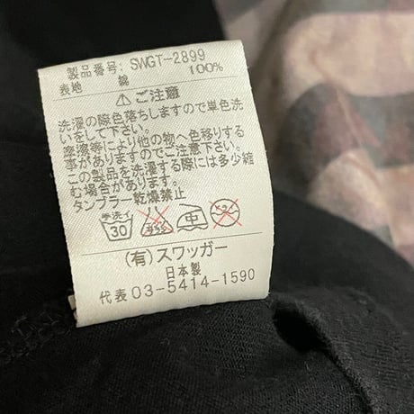 MADE IN JAPAN製 SWAGGER BLACK PLATINUM プリントTシャツ ブラック Lサイズ
