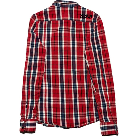 G-STAR RAW 長袖チェックシャツ レッド Sサイズ