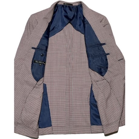 ▲訳あり商品▲ GREEN LABEL RELAXING チェック柄ウールテーラードジャケット マルチカラー 46サイズ