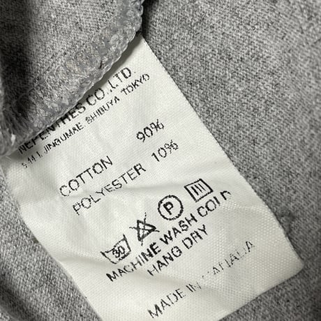 MADE IN CANADA製 ENGINEERED GARMENTS ポケット付き半袖Tシャツ グレー Lサイズ