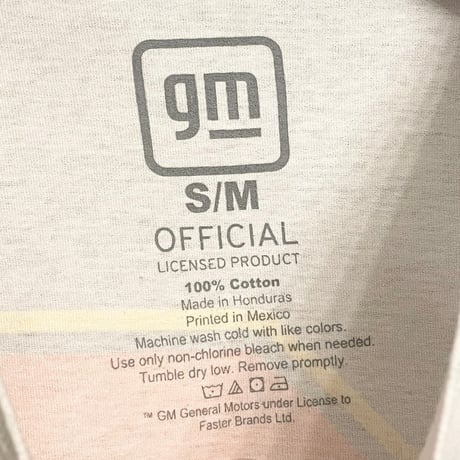 CHEVROLET Racing OFFICIAL 両面プリントTシャツ ホワイト S/Mサイズ