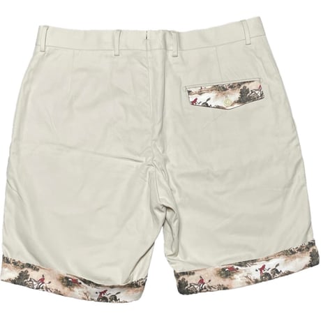 激レア MADE IN PORTUGAL製 PRESENT FOR Hardy Amies 限定コレクション ショート丈ハーフパンツ ベージュ W30サイズ