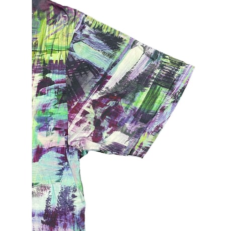 ▲訳あり商品▲ Paul Smith RED EAR 絵の具プリントTシャツ マルチカラー Lサイズ