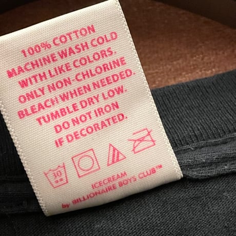 レア MADE IN USA製 ICECREAM BY BILLIONAIRE BOYS CLUB 半袖プリントTシャツ ブラック Mサイズ