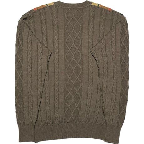 dunhill sport 3Dニットウールセーター ブラウン Mサイズ