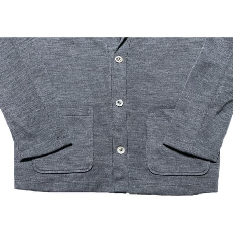 ▲訳あり商品▲ MADE IN JAPAN製 Harriss PARIS ニットテーラードジャケット グレー 42サイズ