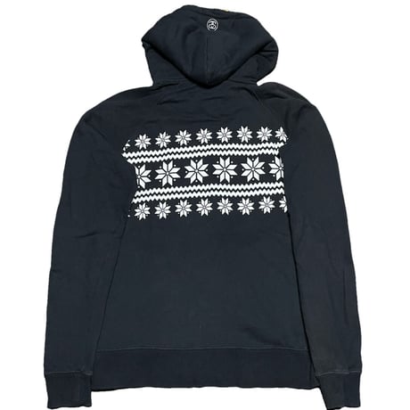 Stussy フードボア仕様フルジップパーカー ブラック Mサイズ