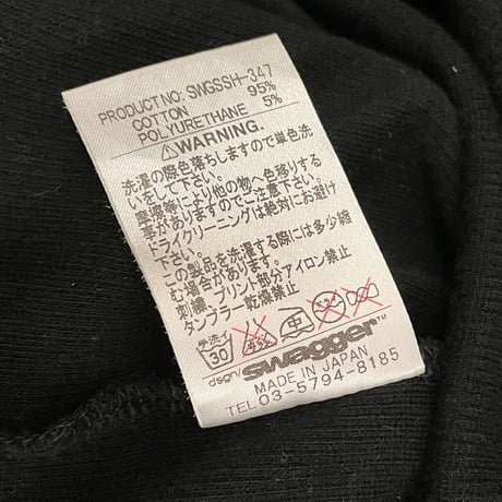 MADE IN JAPAN製 SWAGGER クロスプリントタンクトップ ブラック Mサイズ