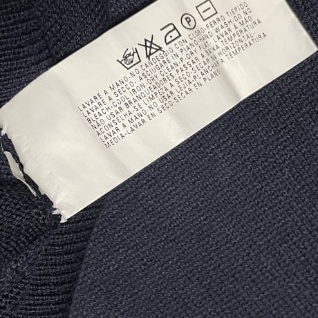 ARMANI COLLEZIONI 半袖ニットTシャツ ネイビー 52サイズ