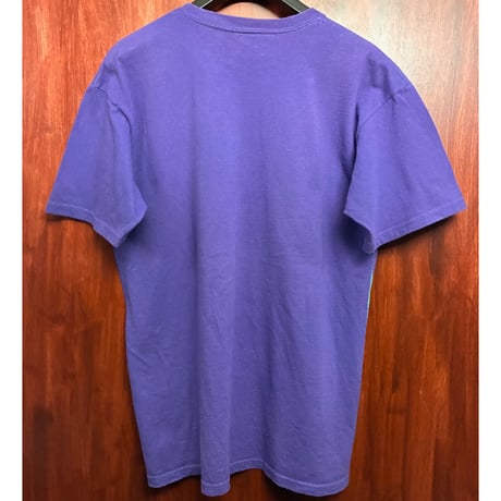 MADE IN USA製 MISHKA プリント入り クルーネックTシャツ パープル Mサイズ