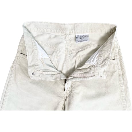 希少 MADE IN USA製 90s LEVI'S BIG E 白タブ 555 バレンシア工場製 コーデュロイパンツ アイボリー W29-L34サイズ