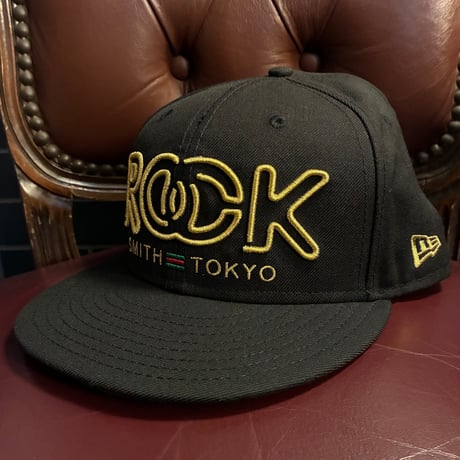 レア NEW ERA × ROCKSMITH コラボレーションモデル 59FIFTY ウールベースボールキャップ ブラック 7-3/4 61.5cm