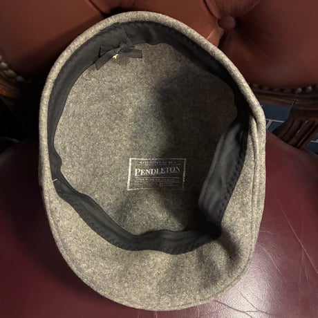 MADE IN USA製 PENDLETON ヴァージンウールハンチングキャップ グレー XLサイズ