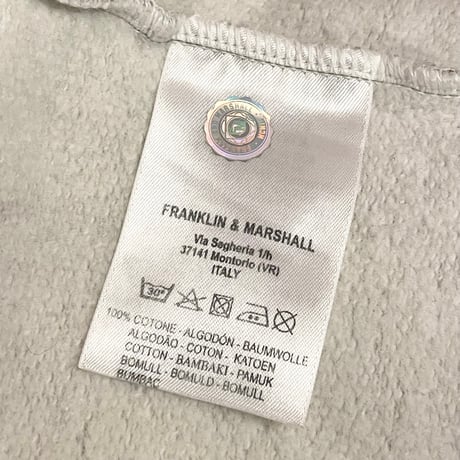 MADE IN ITALY製 FRANKLIN MARSHALL LAB パッチワークプリントフルジップパーカー マルチカラー Sサイズ