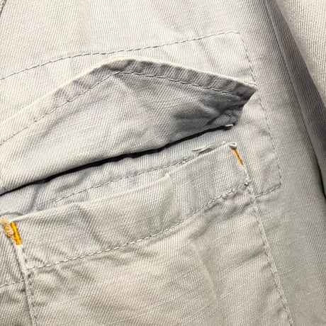 ▲訳あり商品▲ MADE IN ITALY製 JACOB COHEN テーラードジャケット型コットンヘンプジャケット サックスブルー Lサイズ