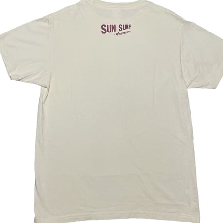 MADE IN USA製 SUN SURF × Vintage PEANUTS SNOOPY コラボレーション半袖Tシャツ ライトイエロー Mサイズ